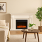 Windson 2000W Elctric Fireplace Heater 30" insert With Extra Large 153cm White Mantel