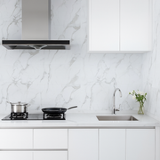 Tongue and Groove Interlocking Hollow Waterproof PVC Panels-600mm Width Carrera Marble Tiles