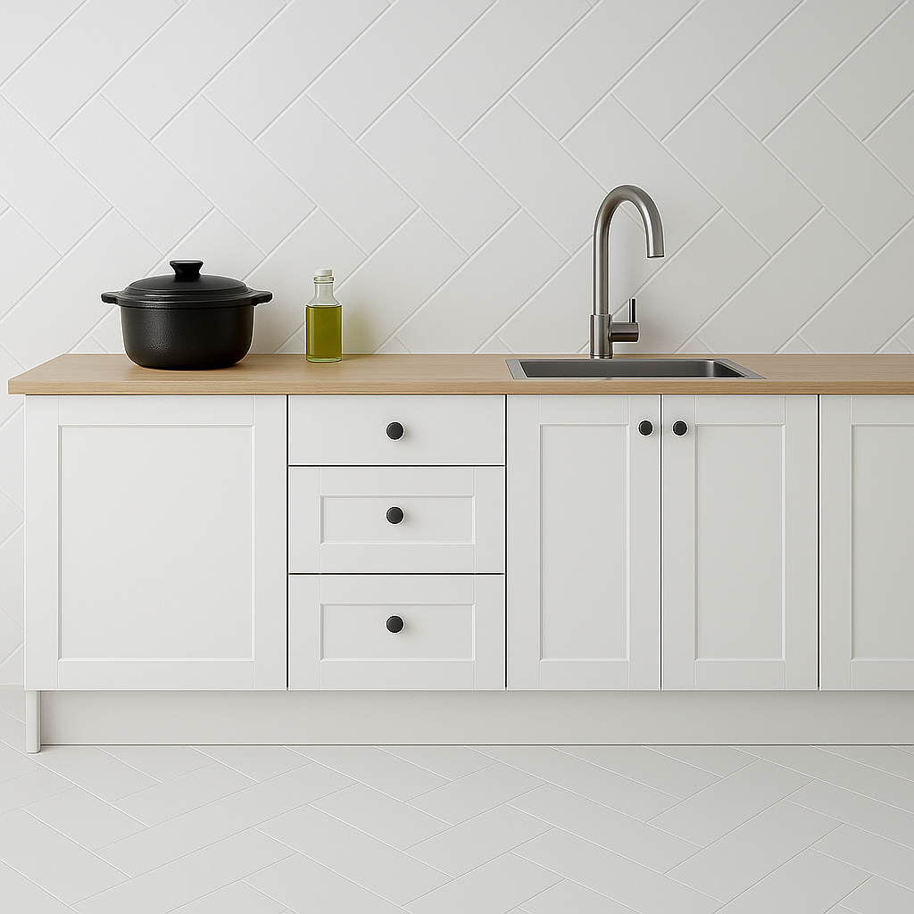 1000mm Width Interior Complicated Cutline PVC Wall Panel Cheveron White Gloss