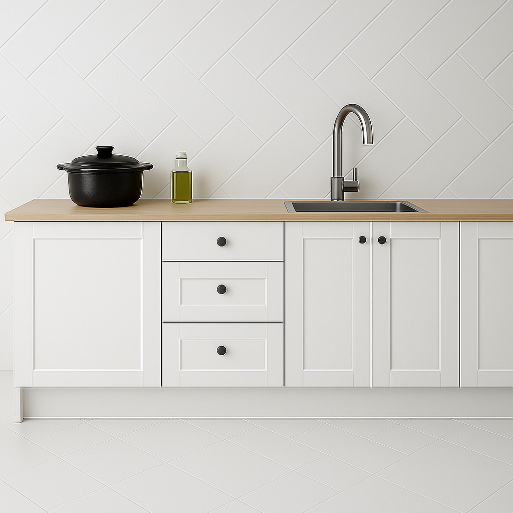 1000mm Width Interior Complicated Cutline PVC Wall Panel Cheveron White Gloss