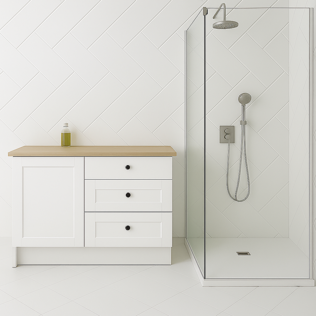 1000mm Width Interior Complicated Cutline PVC Wall Panel Cheveron White Gloss