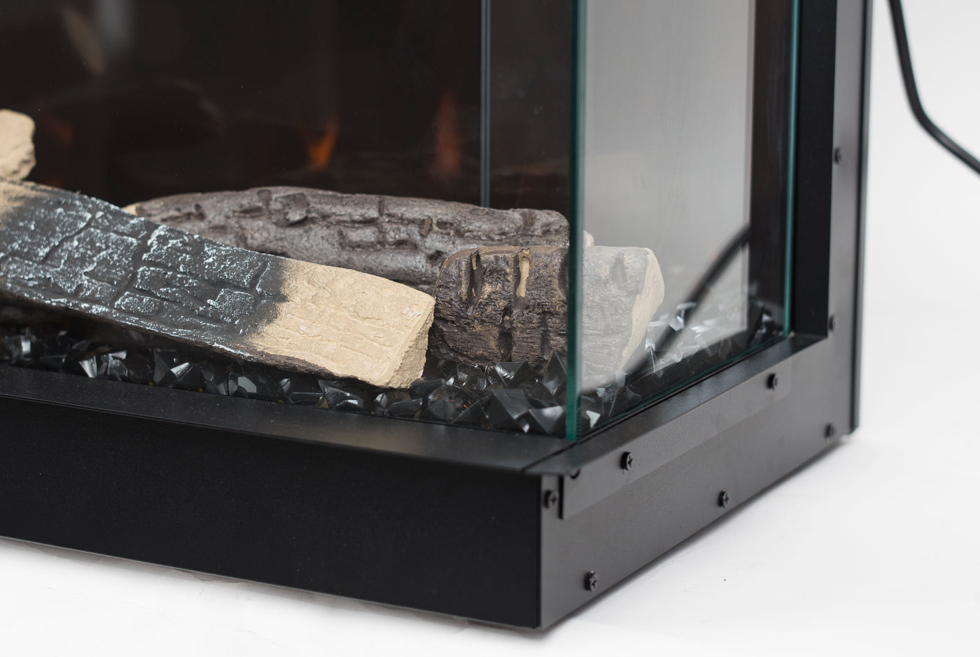 Vienna 50" Extra Deep Three Sided Built-in Recessed / Wall mounted Heater Electric Fireplace
