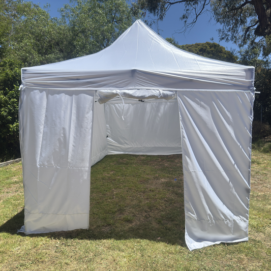 3X6M Folding Gazebo Powder-coated frame Marquee Pop Up Outdoor Shade Canopy White