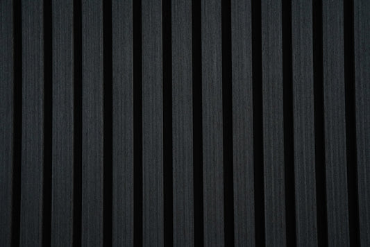 Premium Wooden Slat Acoustic Wall Panels Black Oak 2700x600mm