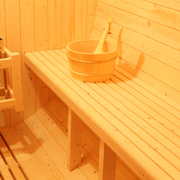 Greenland Outdoor 2 Person Traditional Barrel Finnish Steam Sauna 4500w 1.8x1.2m Hemlock