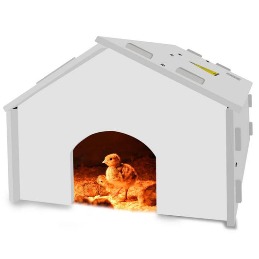 Electric Poultry Chick Chicken Brooder Incubator Heater Warmer Heat Warm Lamp Brooding White