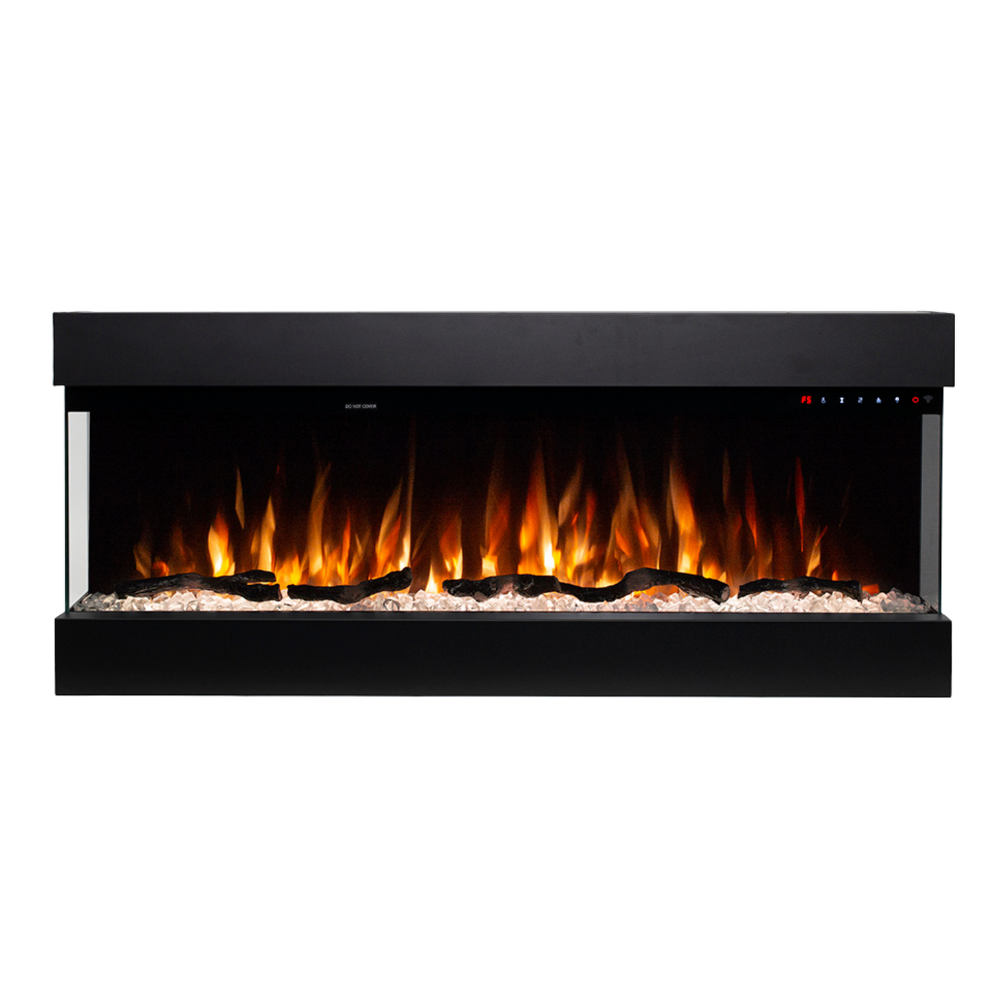 Lucia 43" 3-Sided Wall Mounted and Recessed/ Insert Electric Fireplace Heater