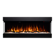 Lucia 43" 3-Sided Wall Mounted and Recessed/ Insert Electric Fireplace Heater