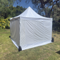 3X3M Folding Gazebo Hammertone finish frame Marquee Pop Up Outdoor Shade Canopy White