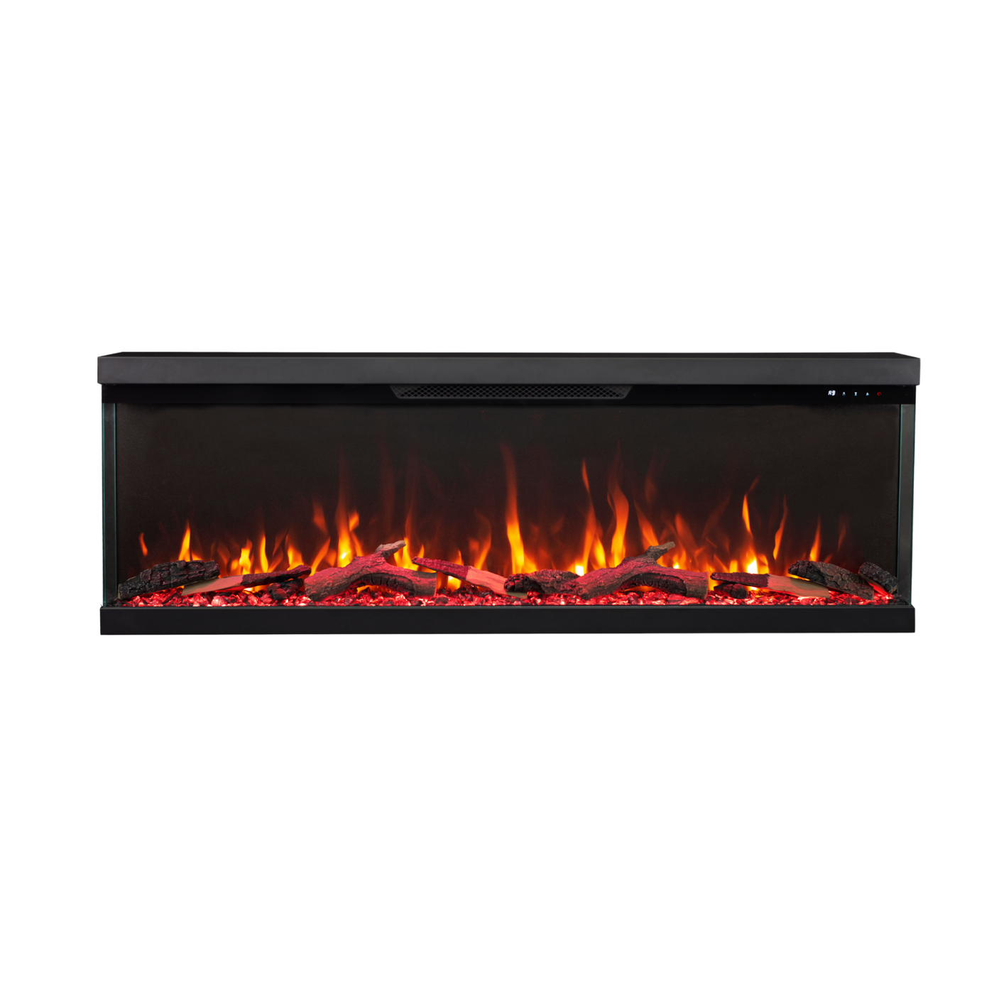 Longford 72" 3 Sided Free Standing Built-in Recessed / Wall mounted Heater Electric Fireplace