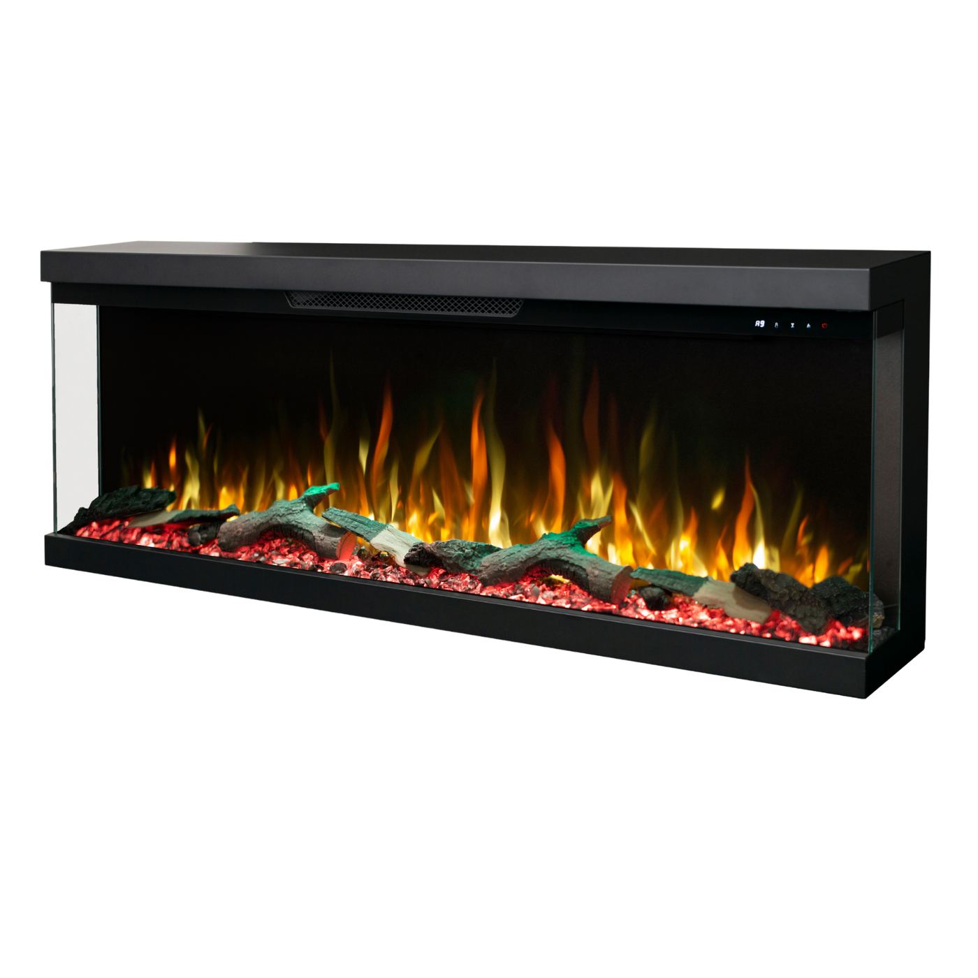 Longford 72" 3 Sided Free Standing Built-in Recessed / Wall mounted Heater Electric Fireplace