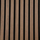 Premium Wooden Slat Acoustic Wall Panels Smoke Oak 2400x600mm