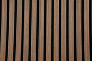 Premium Wooden Slat Acoustic Wall Panels Smoke Oak 2400x600mm