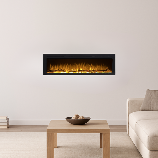 Aurelia 50" Built-in Recessed / Wall mounted Heater Electric Fireplace