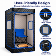 Portable Steam Sauna Tent with Steam Generator – Full Body Home Spa Sauna Box