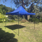 3X3M Folding Gazebo Hammertone finish frame Marquee Pop Up Outdoor Shade Canopy Blue