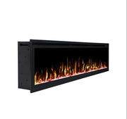 Horizon 60" Slim Trim Black Built-in Recessed / Wall mounted Heater Electric Fireplace
