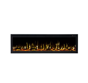 Horizon 60" Slim Trim Black Built-in Recessed / Wall mounted Heater Electric Fireplace
