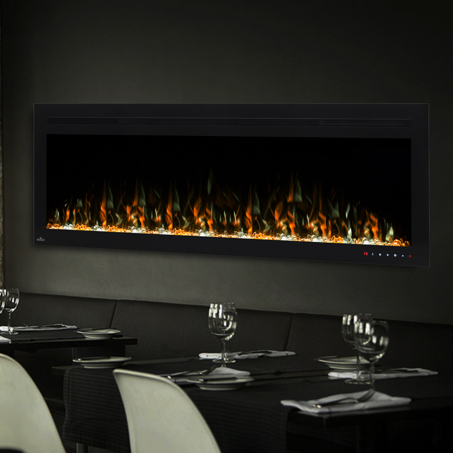 Aurelia 60" Built-in Recessed / Wall mounted Heater Electric Fireplace