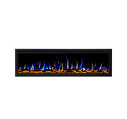 Horizon 60" Slim Trim Black Built-in Recessed / Wall mounted Heater Electric Fireplace