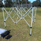 3X3M Folding Gazebo Powder-coated finish frame Marquee Pop Up Outdoor Shade Canopy White