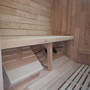 Greenland Outdoor 2 Person Traditional Barrel Finnish Steam Sauna 4500w 1.8x1.2m Hemlock