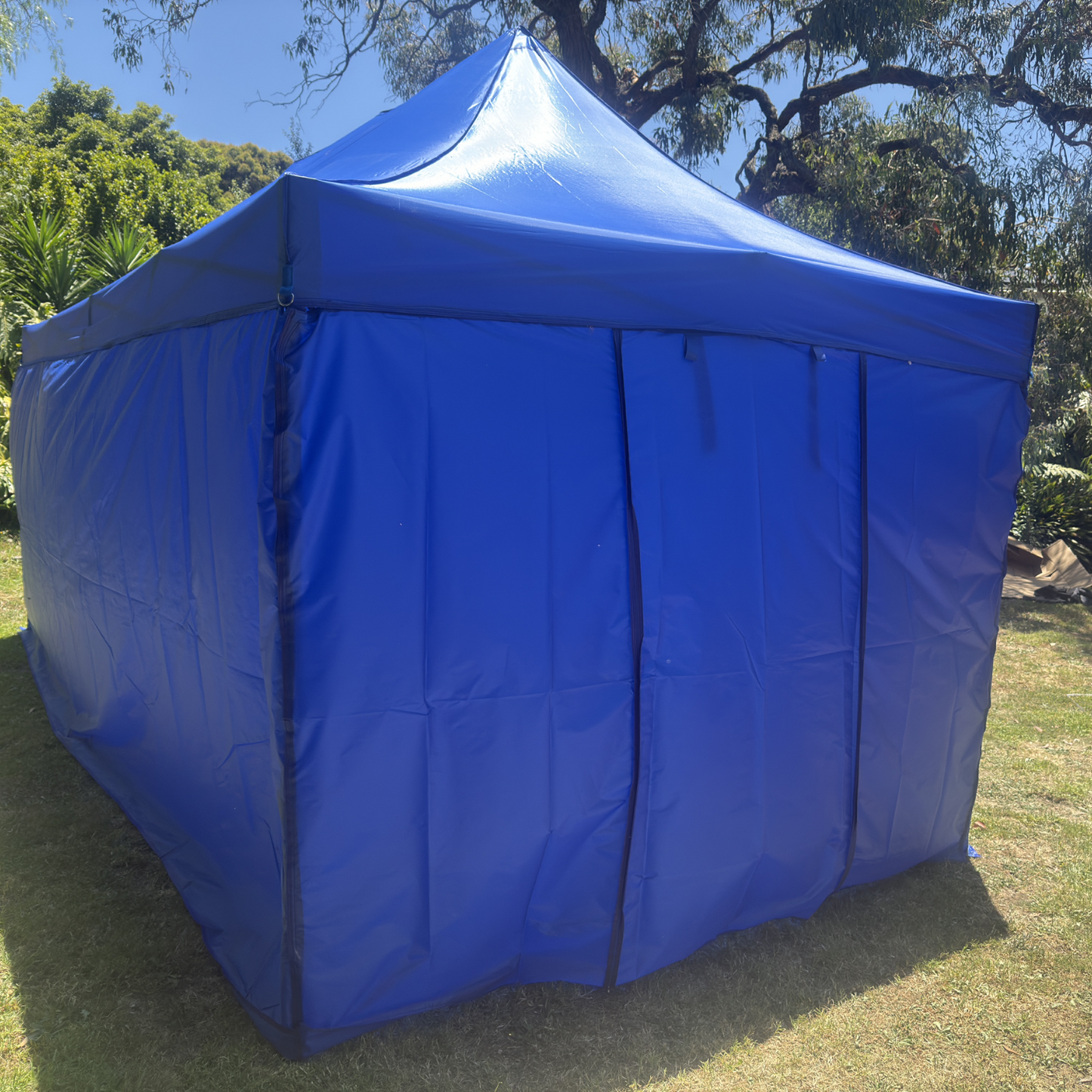 3X6M Folding Gazebo Powder-coated frame Marquee Pop Up Outdoor Shade Canopy Blue