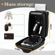 Car Window Punch Button Lock Box Key Storage Lock Box Safe with Protective Cover to Hang