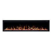 Horizon 72" Slim Trim Black Built-in Recessed / Wall mounted Heater Electric Fireplace