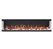Vienna 78" Extra Deep Three Sided Viewing Built-in Recessed / Wall mounted Heater Electric Fireplace