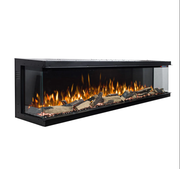 Vienna 78" Extra Deep Three Sided Viewing Built-in Recessed / Wall mounted Heater Electric Fireplace
