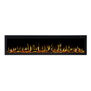 Horizon 72" Slim Trim Black Built-in Recessed / Wall mounted Heater Electric Fireplace