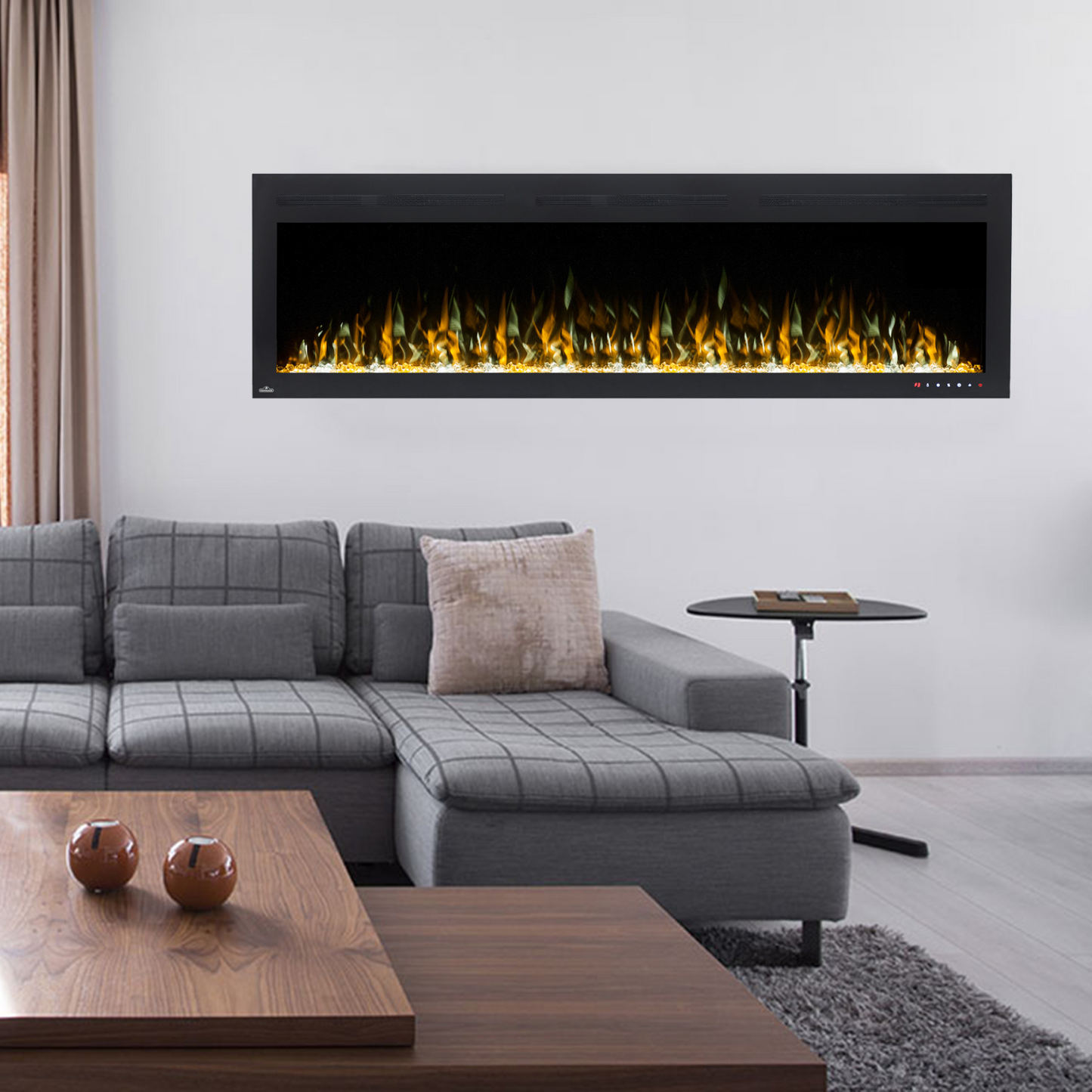 Aurelia 72" Built-in Recessed / Wall mounted Heater Electric Fireplace