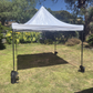 3X3M Folding Gazebo Hammertone finish frame Marquee Pop Up Outdoor Shade Canopy White