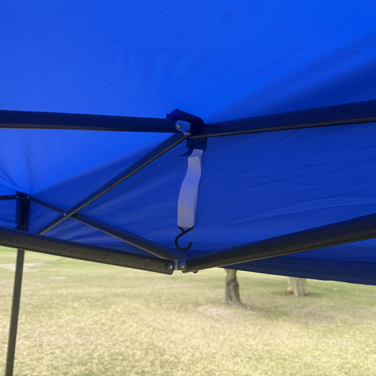 3X4.5M Folding Gazebo Hammertone finish frame Marquee Pop Up Outdoor Shade Canopy Blue