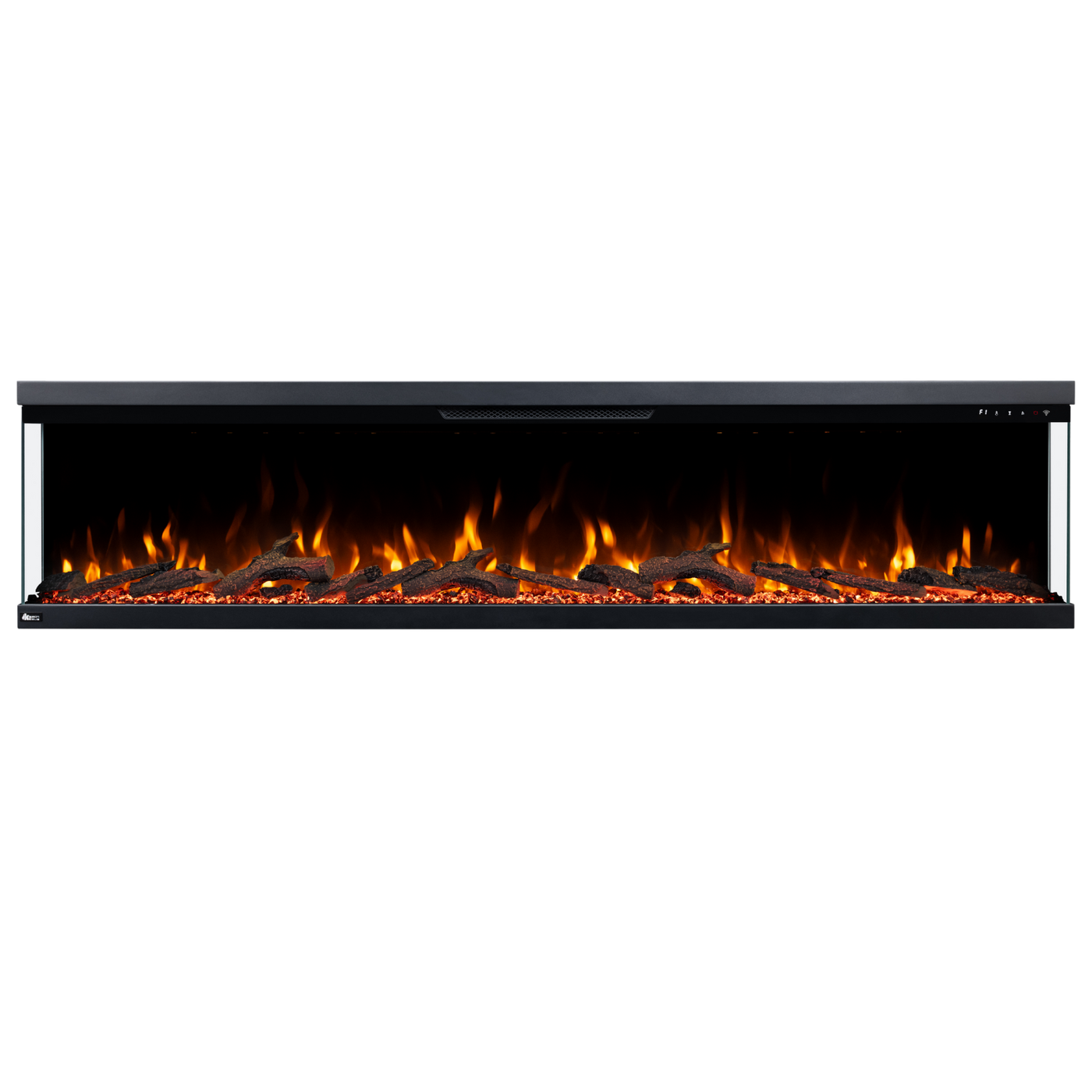 Longford 84" 3 Sided Free Standing Built-in Recessed / Wall-mounted Heater Electric Fireplace