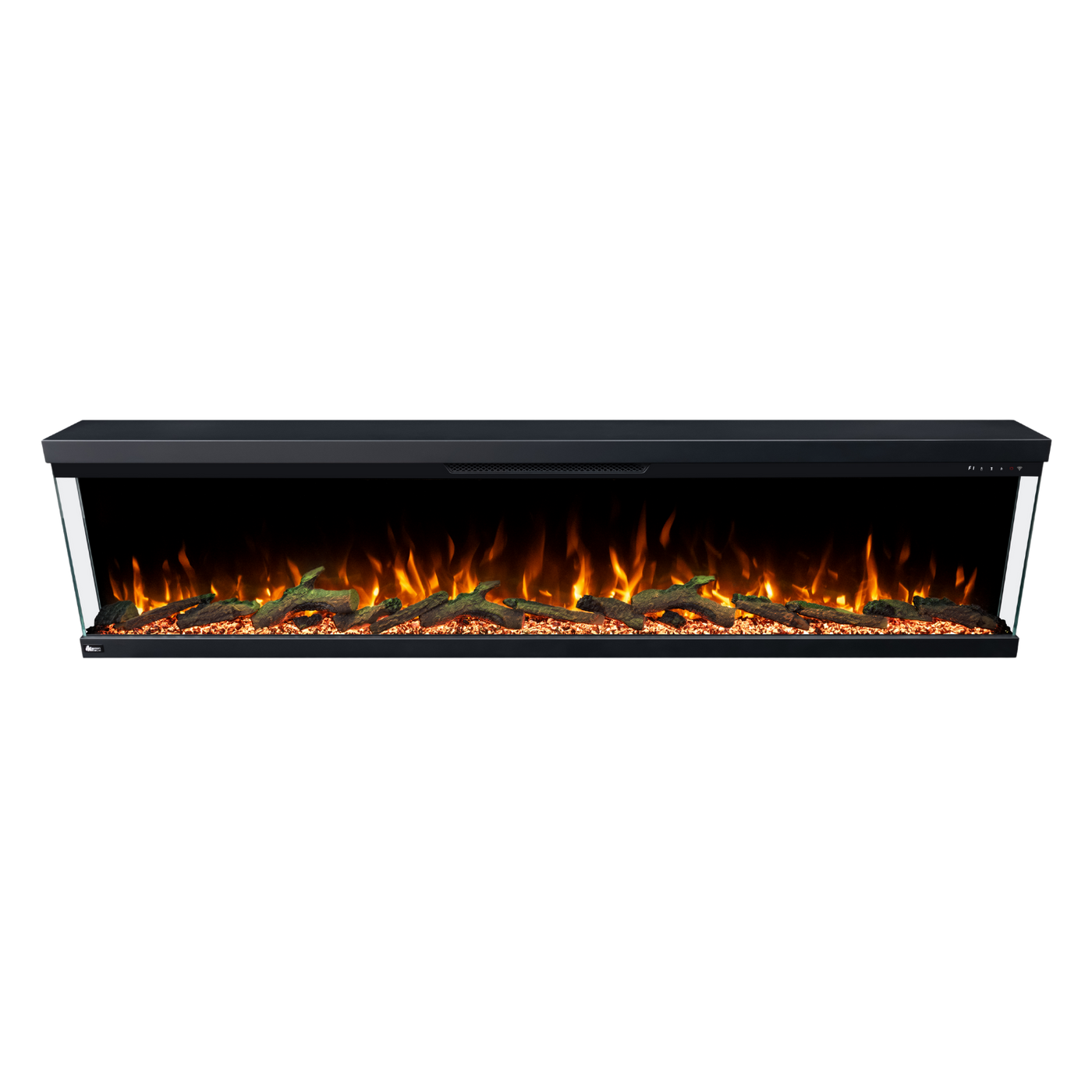 Longford 100" 3 Sided Free Standing Built-in Recessed / Wall Mounted Heater Electric Fireplace