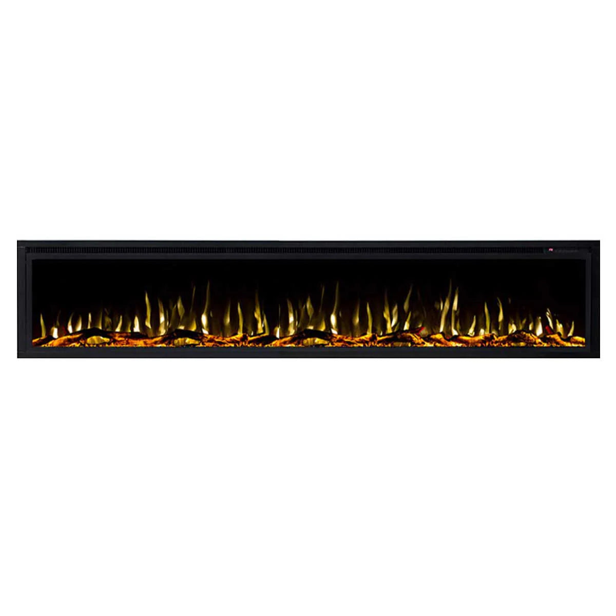 Horizon 84" Slim Trim Black Built-in Recessed / Wall mounted Heater Electric Fireplace