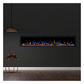 Horizon 84" Slim Trim Black Built-in Recessed / Wall mounted Heater Electric Fireplace