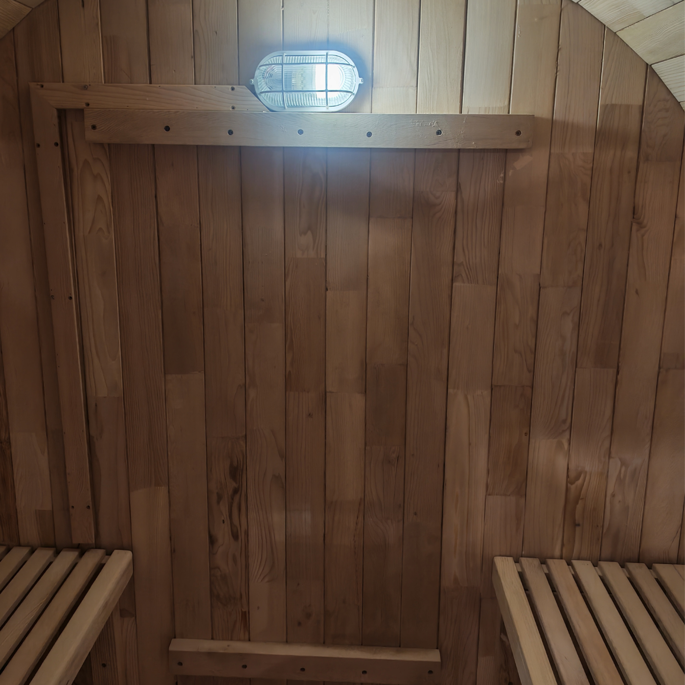 Greenland Outdoor 2 Person Traditional Barrel Finnish Steam Sauna 4500w 1.8x1.2m Hemlock