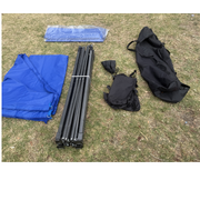 3X4.5M Folding Gazebo Hammertone finish frame Marquee Pop Up Outdoor Shade Canopy Blue