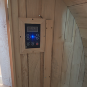 Greenland Outdoor 2 Person Traditional Barrel Finnish Steam Sauna 4500w 1.8x1.2m Hemlock