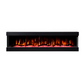 Lucia 72 inch 3 Sided Wall Mounted and Recessed/ Insert Electric Fireplace Heater