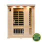 Greenland Luxury Carbon Fibre Infrared 3 Person Sauna 9 Heating Panels 2190W
