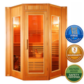Greenland 4 Person Finnish Indoor Traditional Steam Sauna 6000 3Yr Warranty