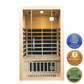 Greenland 2-Person Luxury Far-Infrared Sauna 8 Carbon Heater 1860W Full Glass Front Panel 3 Yr Warranty