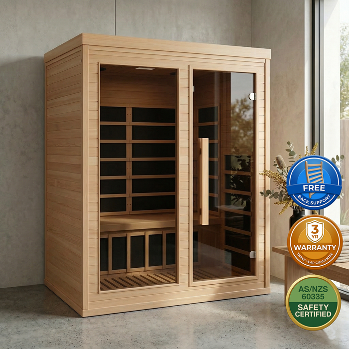 New Model 3-Person Indoor Luxury Far-Infrared Sauna 2150W