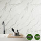 Tongue and Groove Interlocking Hollow Waterproof Waterproof PVC Panels-1000mm Width White Marble Gloss