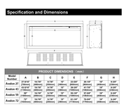 Avalon 72" Extra Deep Built-in Recessed Electric Fireplace