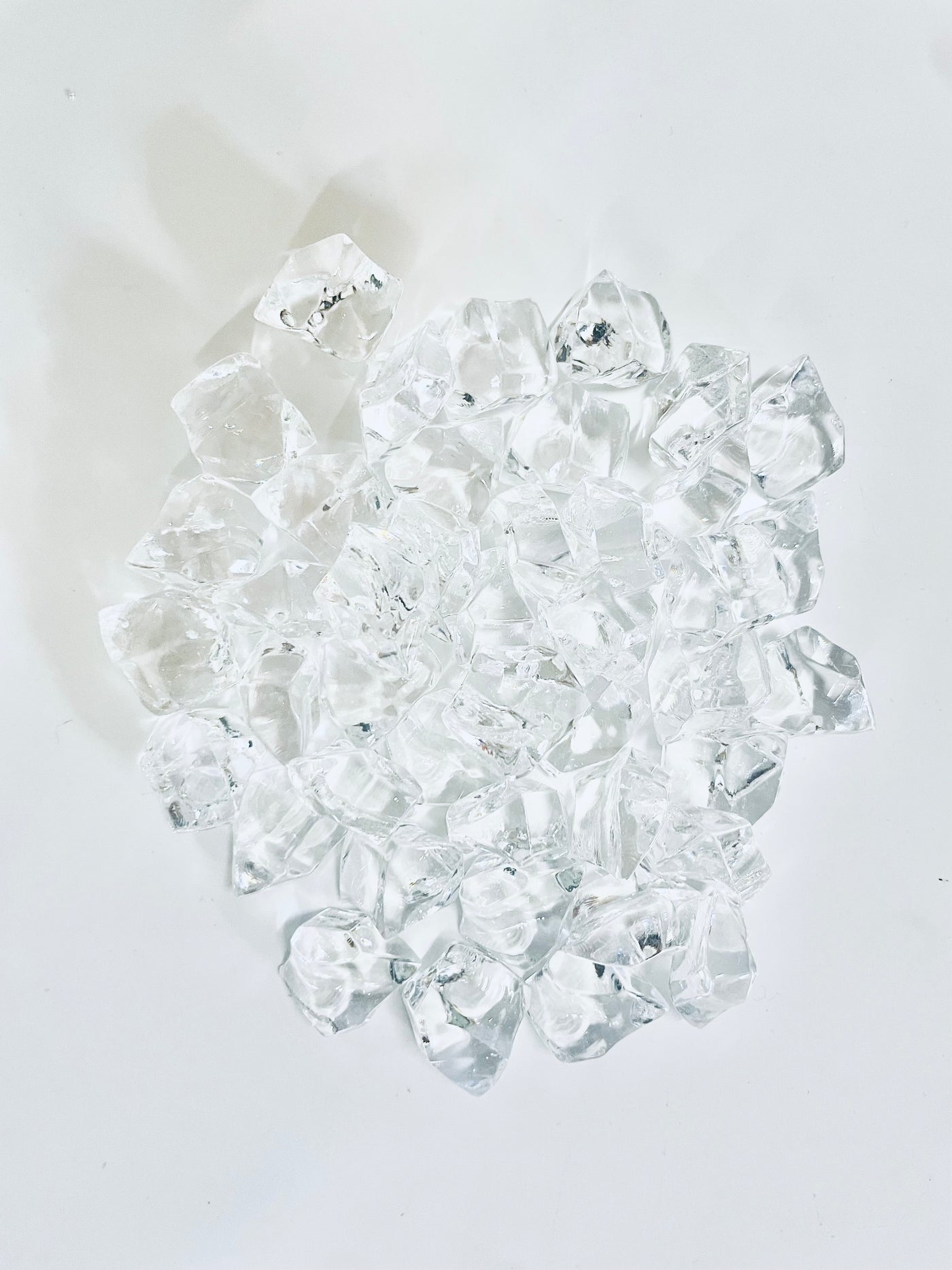 Electric Fireplace Crystal Crystals Clear Finish